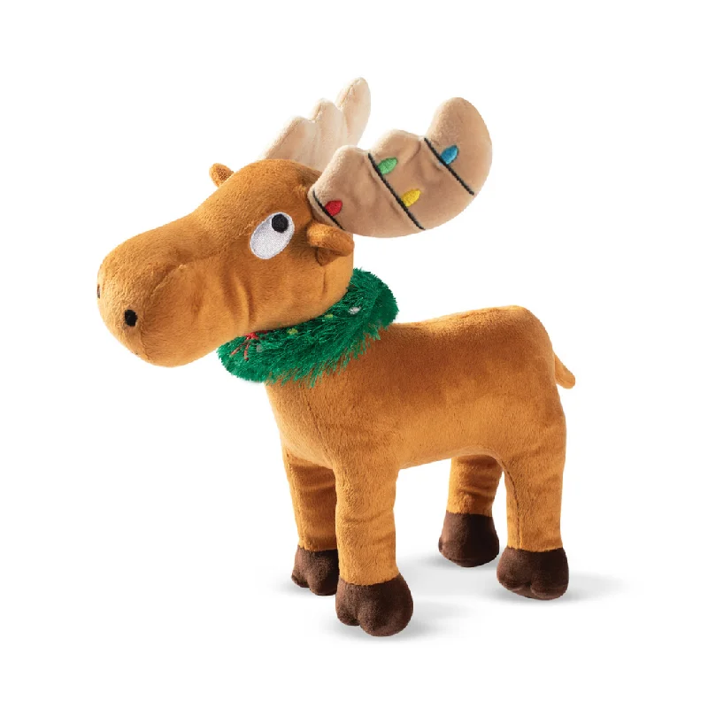 Merry Christmoose Holiday Plush Dog Toy