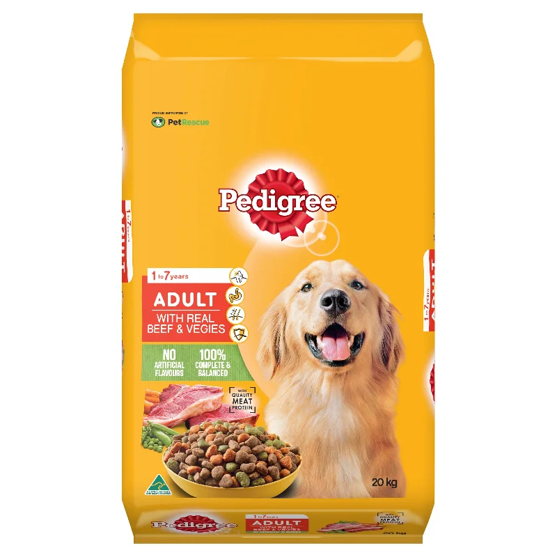 Pedigree - Medium Dog Real Beef and Vegetable Dog Dry Food (20kg)