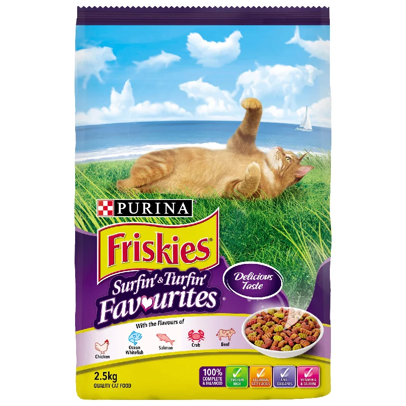 Friskies - Adult Surfin Turfin Dry Cat Food (2.5kg)