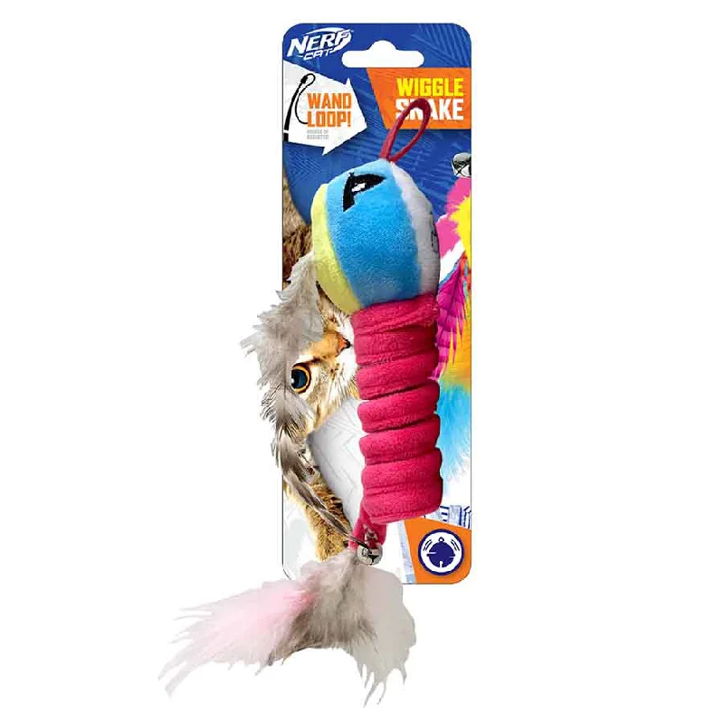 Nerf Pet - Plush Spring Snake with Bell Cat Toy (15cm)