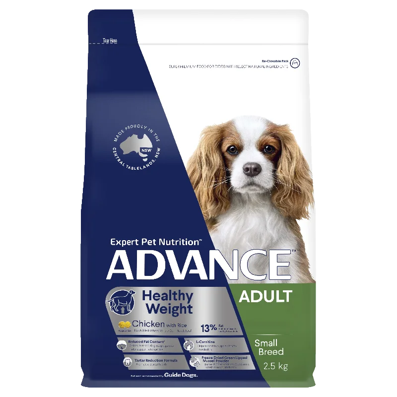 ADVANCE - Healthy Weight Adult Small Breed Chicken with Rice Dog Dry Food (2.5kg)