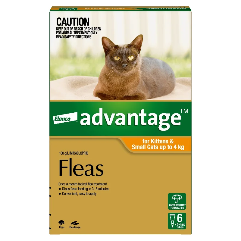 Advantage - Flea Treatment for Cats up to 4kg (6pk)