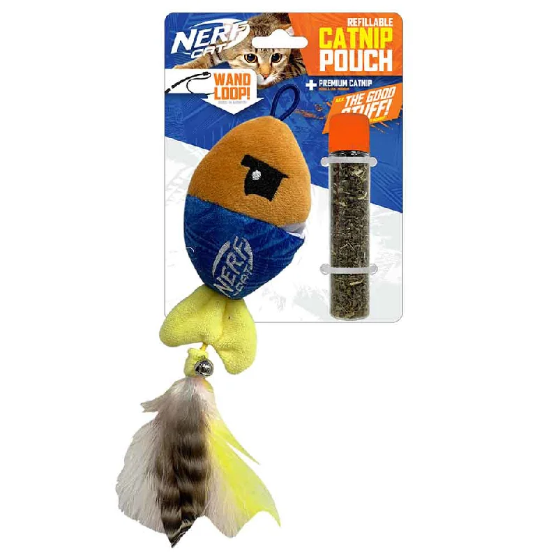 Nerf Pet - Plush Fish with Catnip Pouch & Bell Cat Toy (13cm)