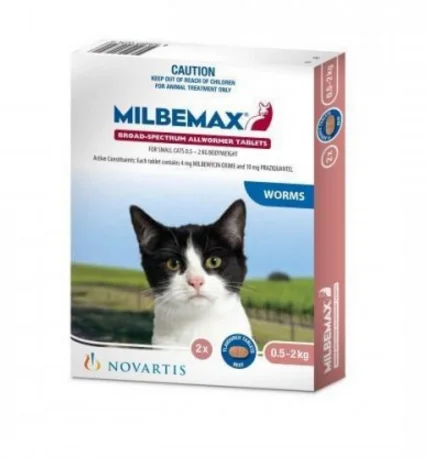 Milbemax - Wormer (for Cats under 2kg) (2pk)