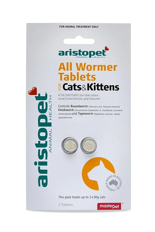 Aristopet - All Wormer For Cats and Kittens (2pk)