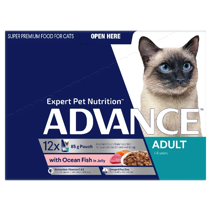 ADVANCE - Adult Ocean Fish in Jelly Cat Wet Food (12pk x 85g)