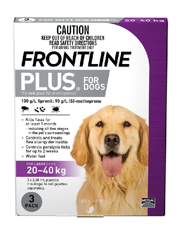 Frontline Plus - Dog 20-40kg (3pk)