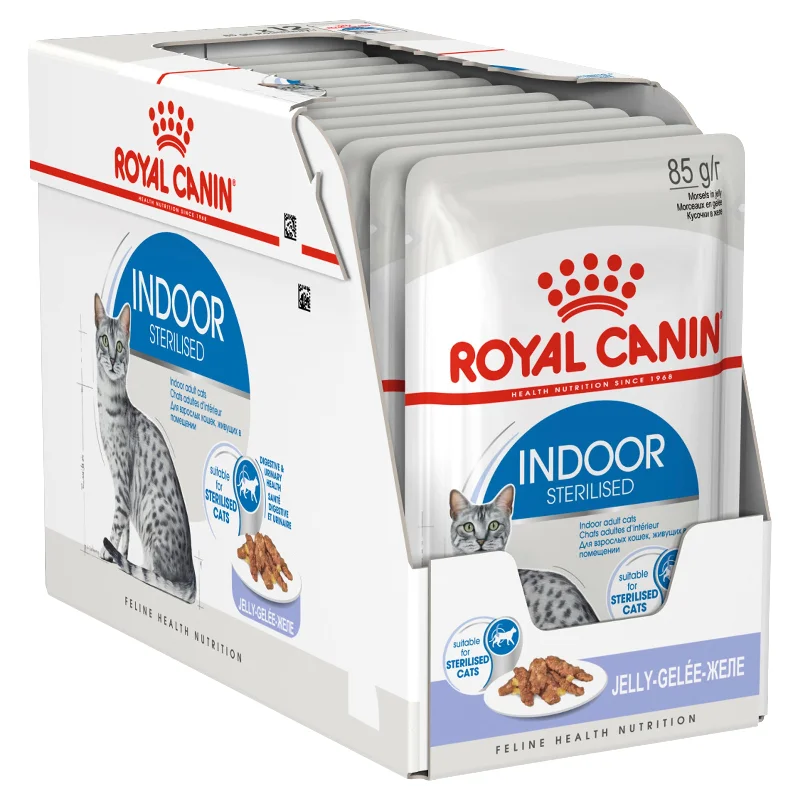 Royal Canin - Indoor Jelly Adult Cat Wet Food (85g x 12pk)