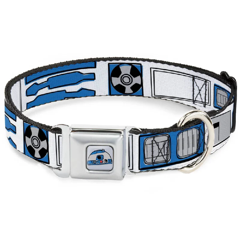 Star Wars R2-D2 Head Full Color White/Black/Blue/Gray/Red Seatbelt Buckle Collar - Star Wars R2-D2 Bounding Parts4 White/Black/Blue/Gray/Red