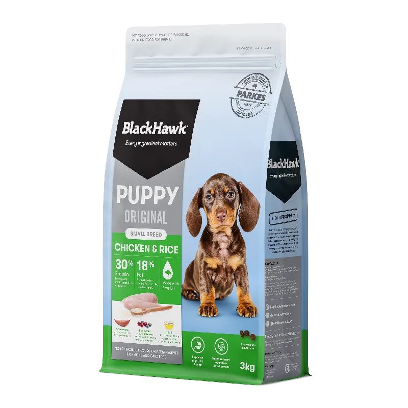 Black Hawk - Chicken & Rice Small Breed Puppy Dry Food (3kg)