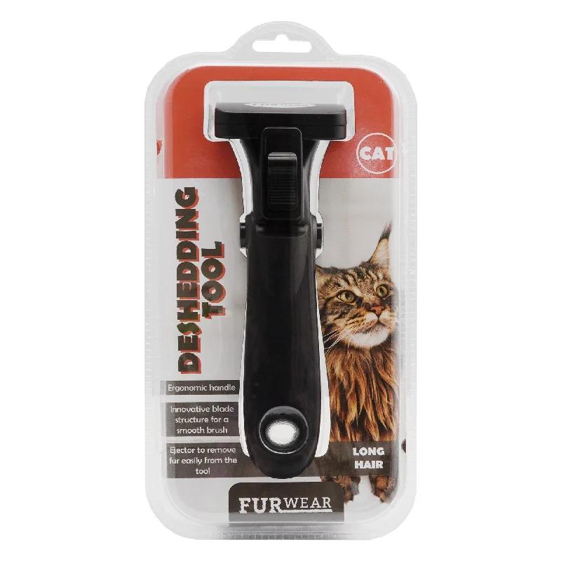 Furwear - DeShedding Tool for Cats (Long Hair)