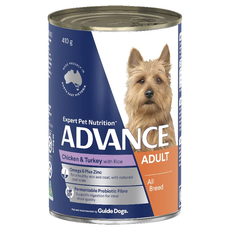 ADVANCE - Adult All Breed Chicken & Turkey with Rice Dog Wet Food (410g)