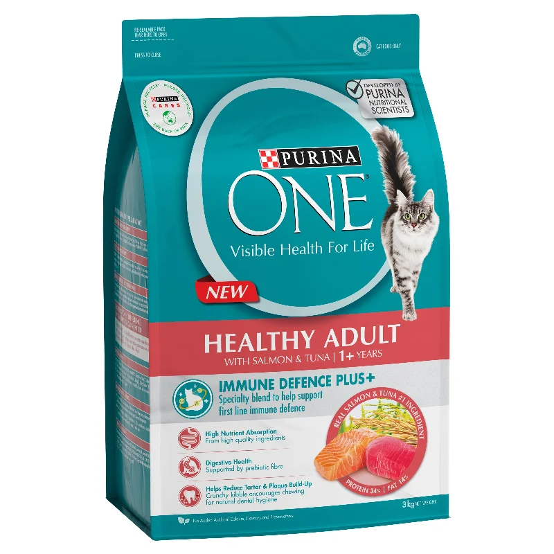 PURINA ONE - Adult Salmon & Tuna Cat Dry Food (3kg)