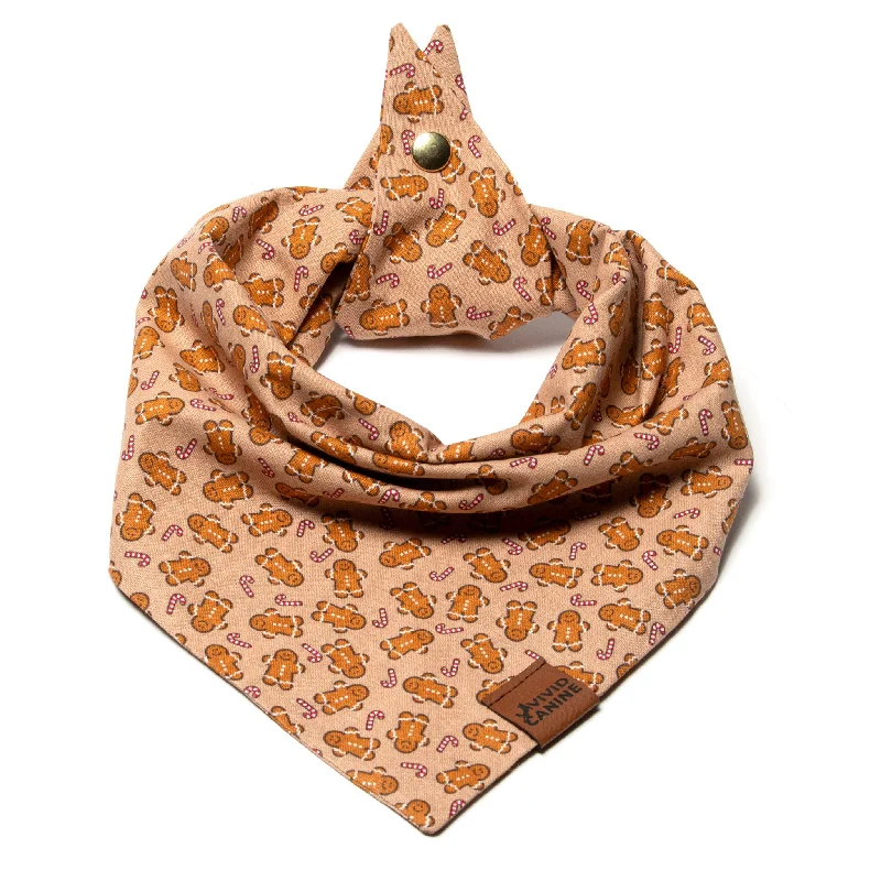 Dog Bandana - Gingerbread Candy Cane