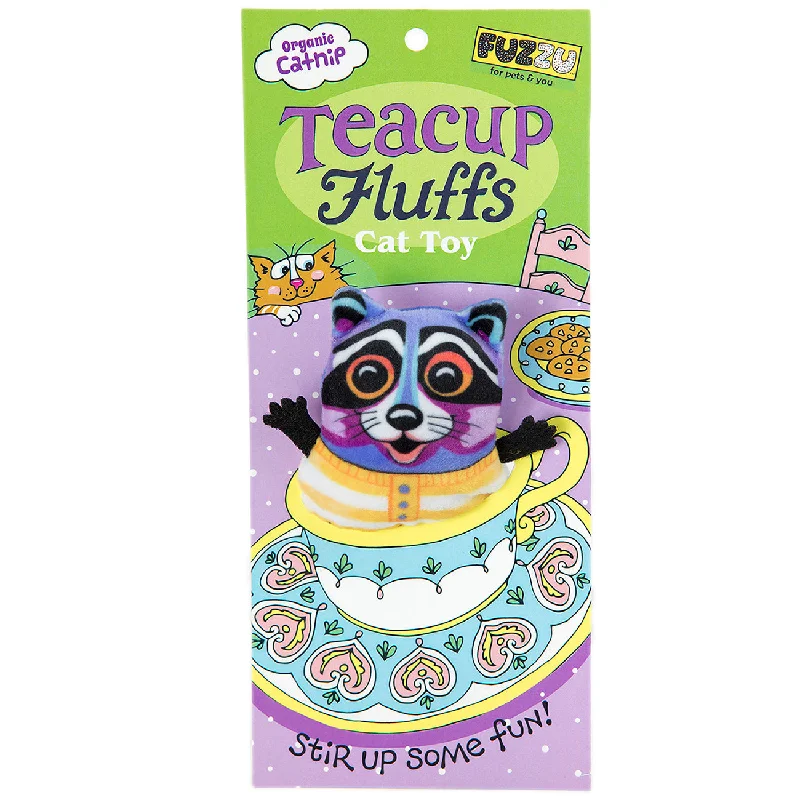 Fuzzu - Tea Cups Raccoon Cat Toy