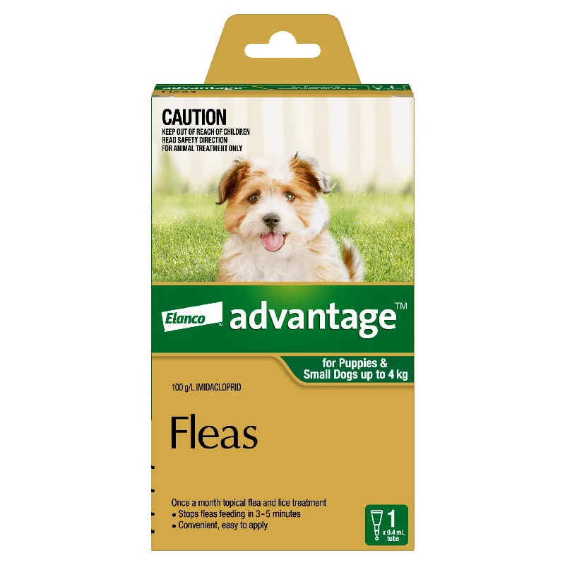 Advantage - Flea Treatment for Puppies and Dogs up to 4kg (1pk)