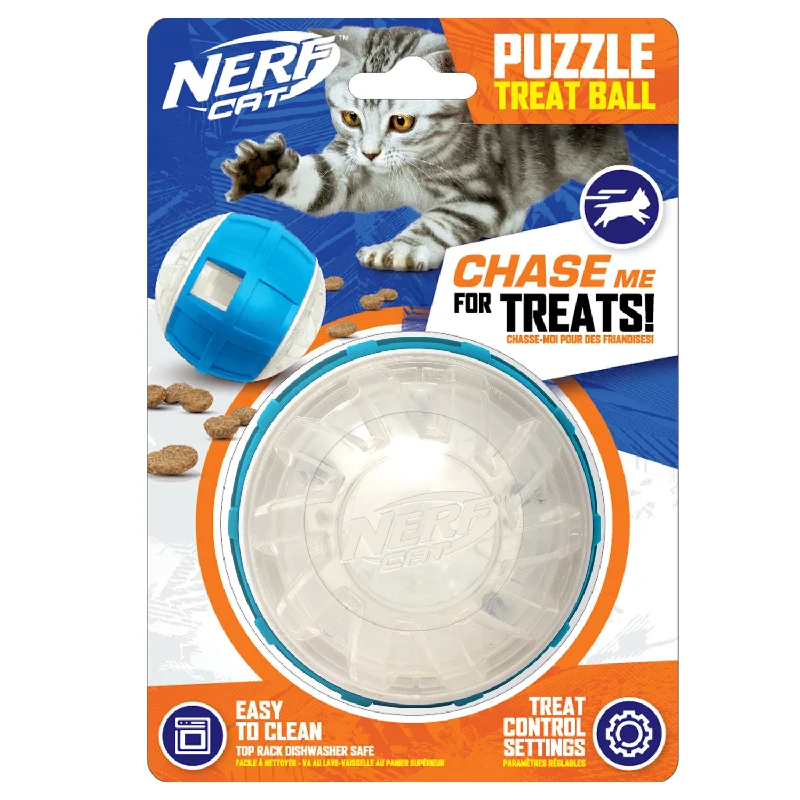 Nerf Pet - Slow Feeder Treat Ball Cat Toy (9cm)