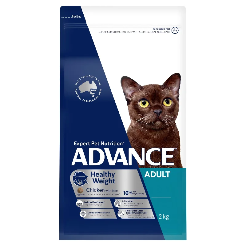 ADVANCE - Healthy Weight Adult Chicken with Rice Dry Cat Food (2kg)