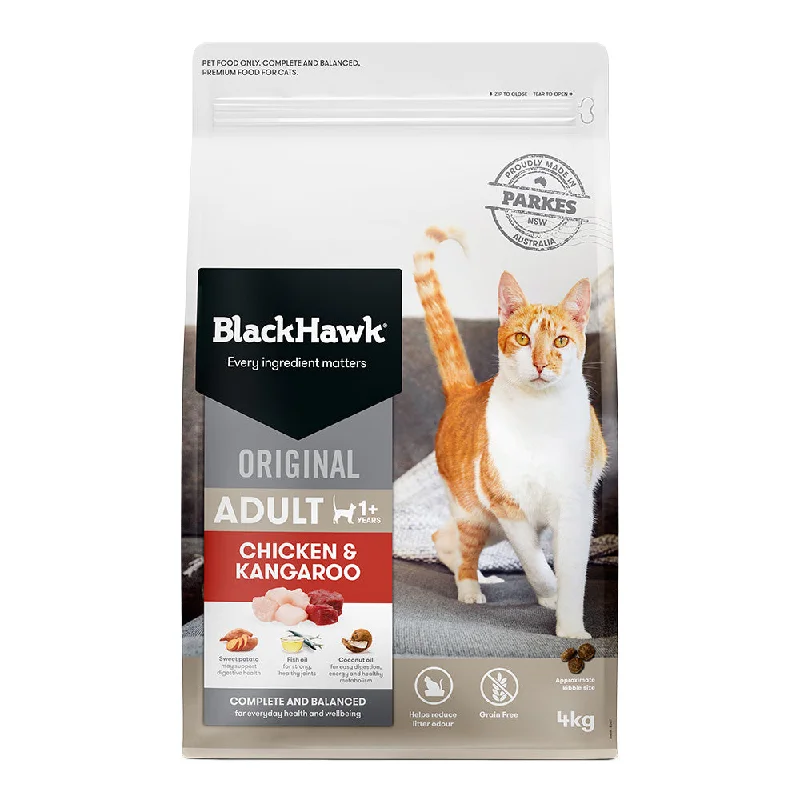 Black Hawk - Original Chicken & Kangaroo Cat Dry Food (4kg)