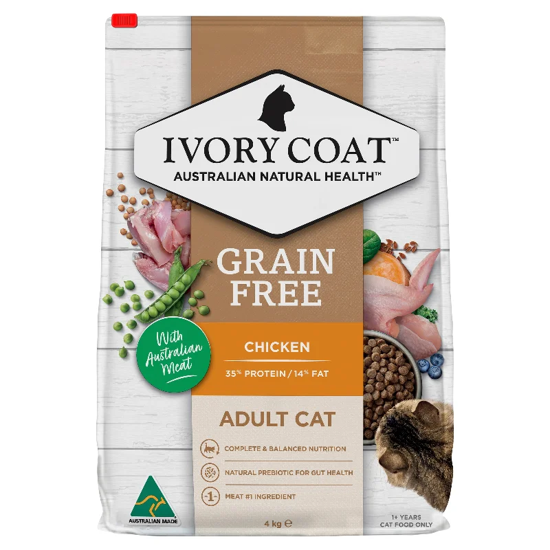 Ivory Coat - Grain Free Adult Dry Cat Food Chicken (4kg)