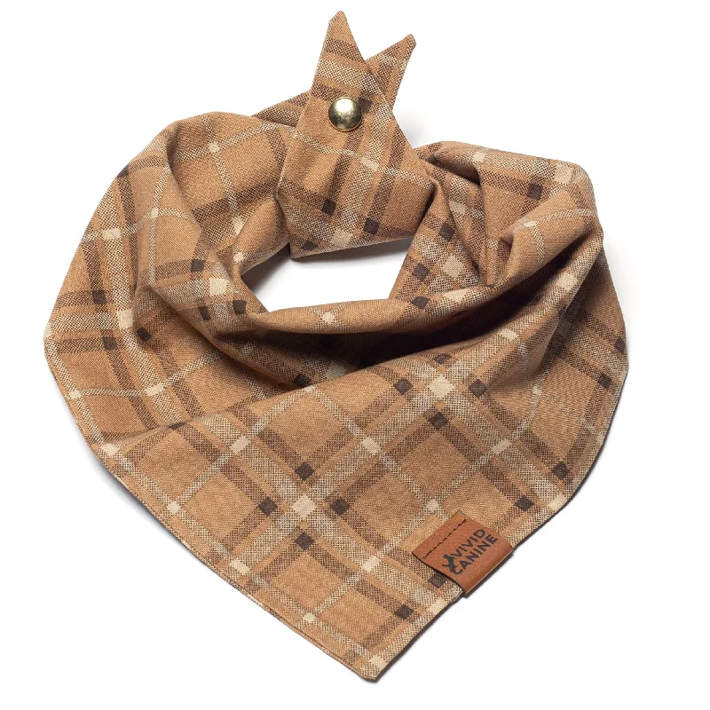 Dog Bandana - Chocolate Plaid