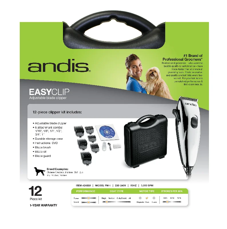 Andis - Clipper EasyClip Light Duty 12-Piece Kit