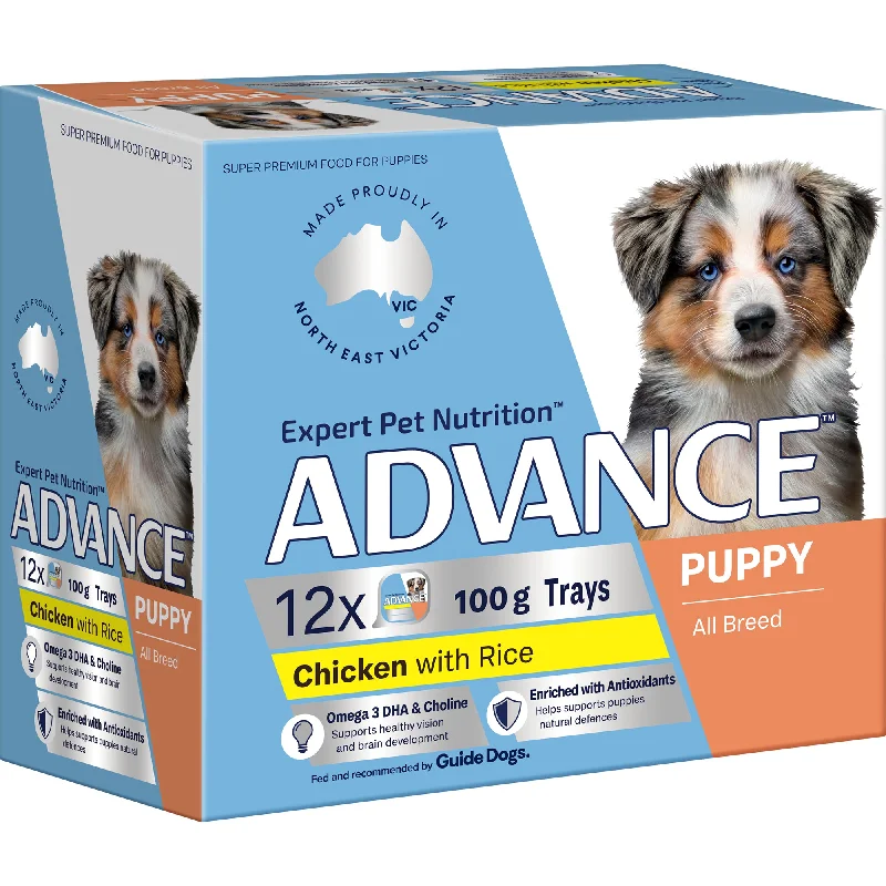 ADVANCE - Puppy Growth Chicken with Rice Dog Wet Food (100g x 12pk)