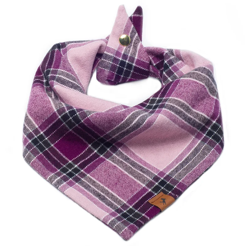 Dog Bandana - Purple Plaid