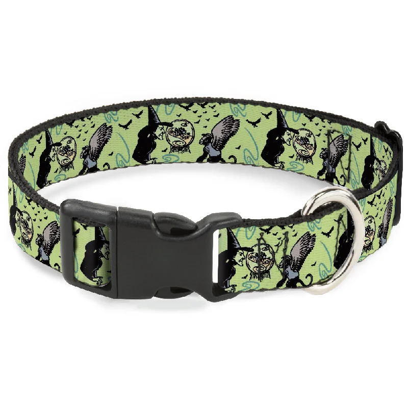 Plastic Clip Collar - The Wizard of Oz Wicked Witch of the West and Flying Monkeys Greens