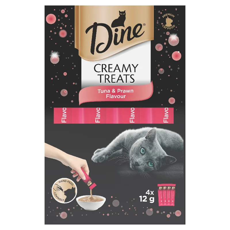 DINE - Creamy Treats Tuna and Prawn (12g x 4pk)