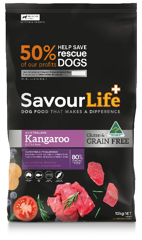 SavourLife - Grain Free Kangaroo & Chicken Dog Dry Food (10kg)