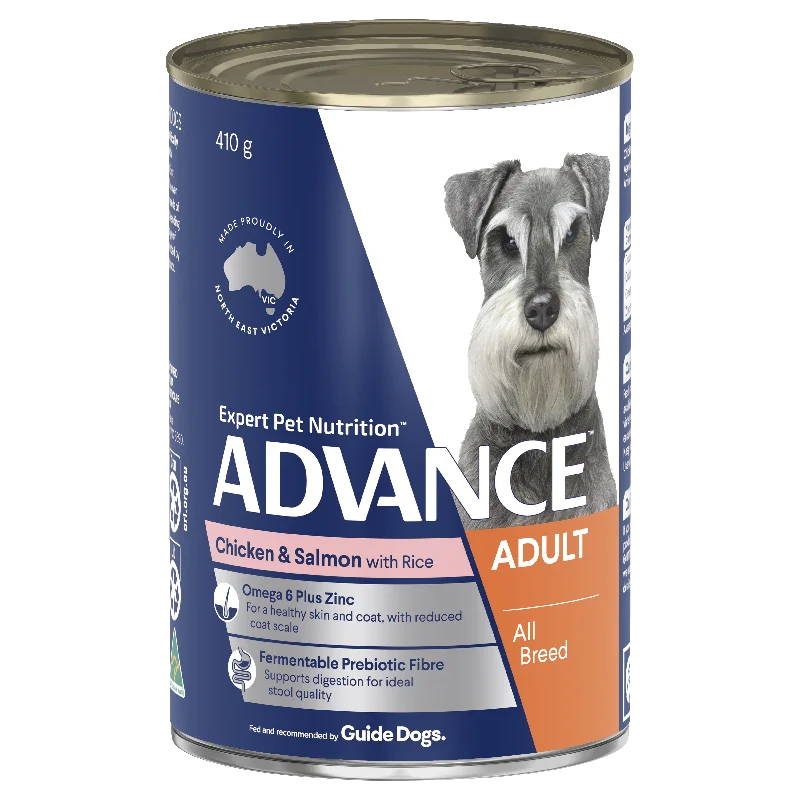 ADVANCE - Adult All Breed Chicken & Salmon with Rice Dog Wet Food (410g)