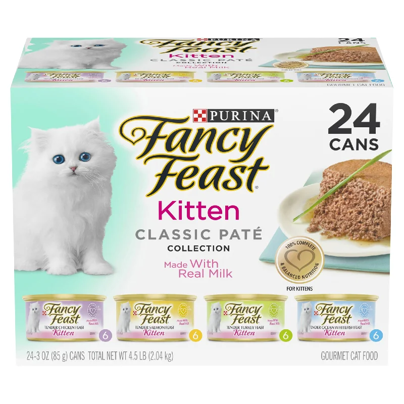 FANCY FEAST - Kitten Classic Paté Collection Wet Cat Food (85g x 24pk)