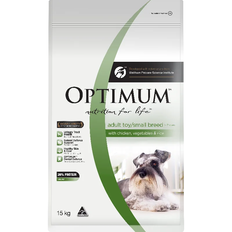 OPTIMUM - Adult Toy/Small Breed with Chicken, Vegetables & Rice Dry Dog Food (15kg)