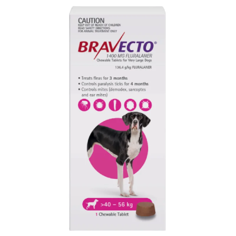 Bravecto - Chewable Flea & Tick Tablet for Very Large Dogs (1pk)