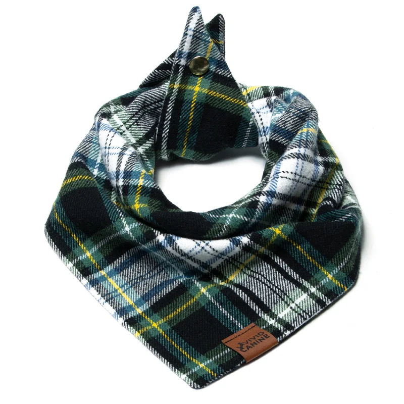 Dog Bandana - Kelly Tartan Plaid