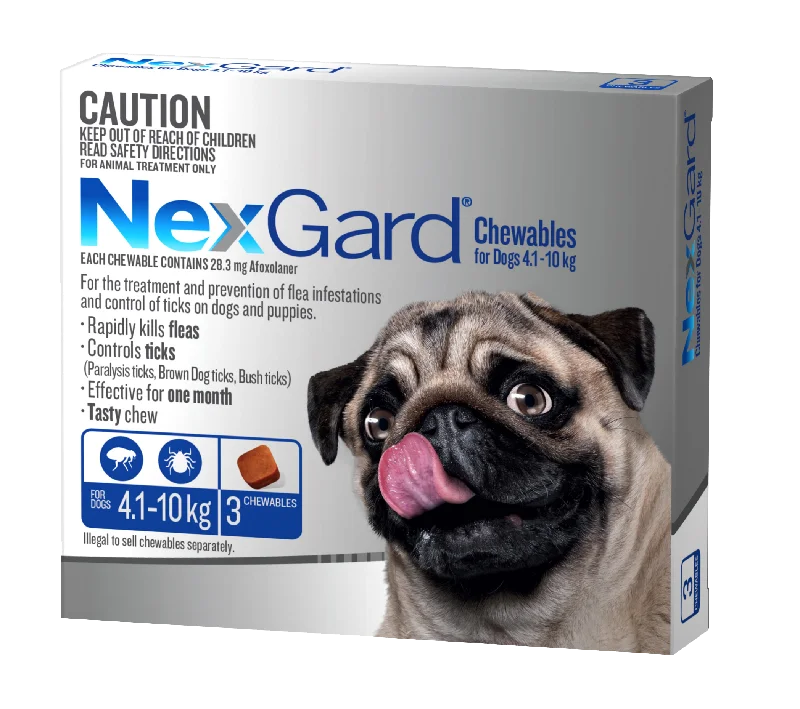 NexGard Chewables Dog - 4.1-10kg (3pk)