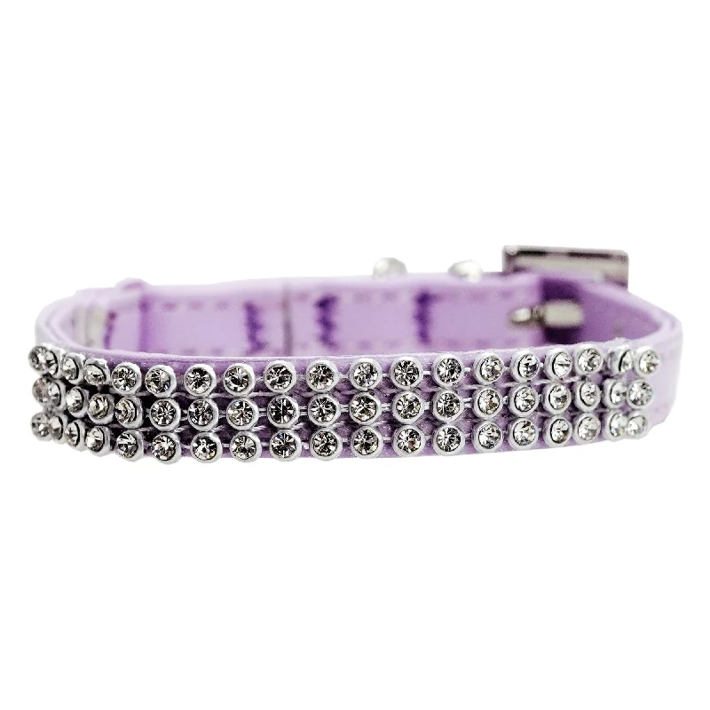 Dan & Sam - Vegan Leather Cat Collar (Lilac Diamante)