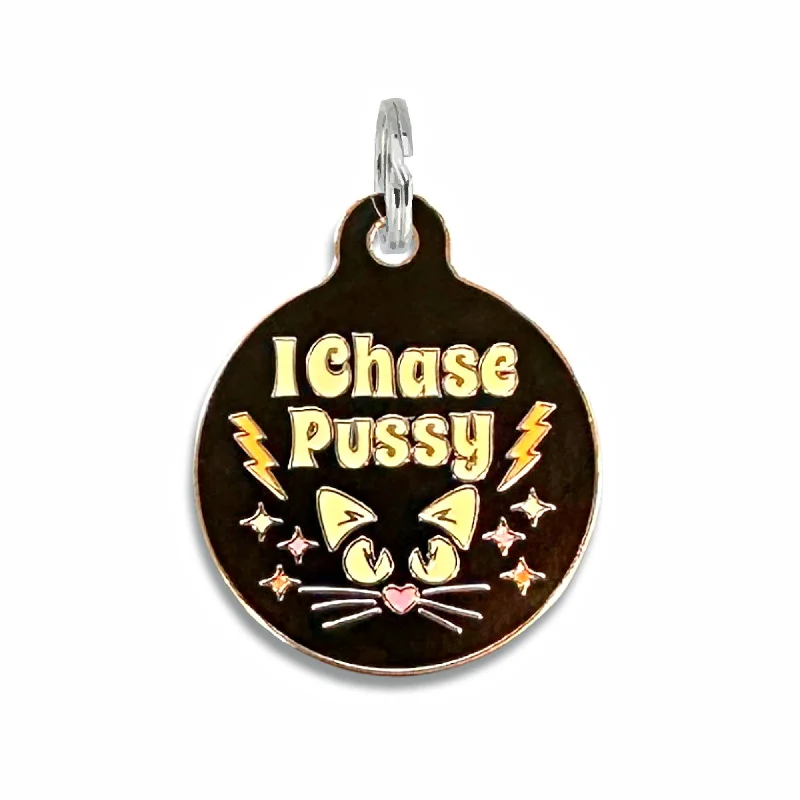 Pet ID Tag - I Chase Pussy