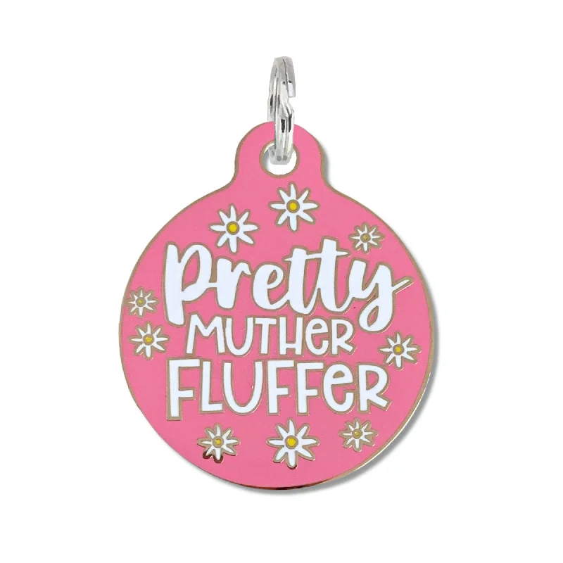 Pet ID QR Tag - Pretty Muther Fluffer