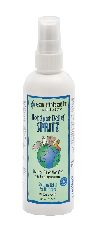 Earthbath Hot Spot Relief Spritz With Tea Tree Oil & Aloe Vera 8oz