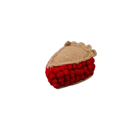 Ware of the Dog Hand Knit Cherry Pie Toy