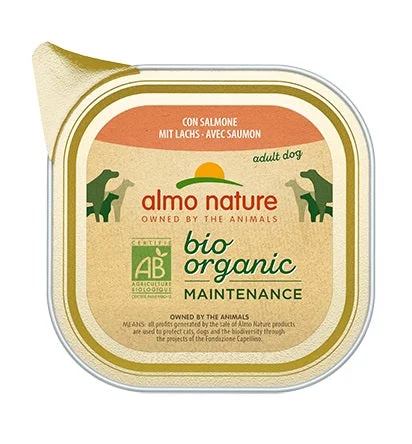 ALMO NATURE Bio Organic Maintenance, s lososom, pašteta za pse, 100g