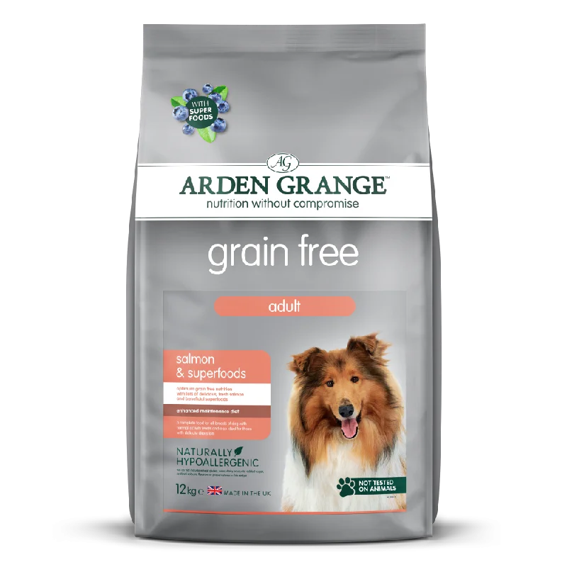 Arden Grange Grain Free Adult Salmon Dog Dry Food - 12KG