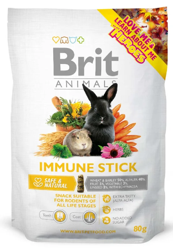 BRIT ANIMALS Immune Stick - poslastica za glodavce i kuniće 80g