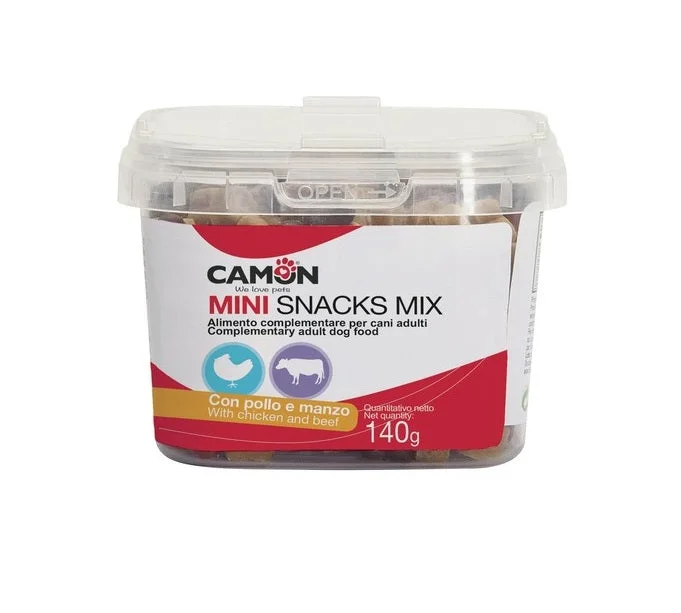 CAMON Mini Snacks MIX, poslastica za pse s piletinom i govedinom, 140g