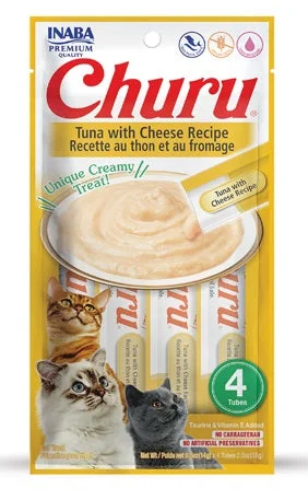 CHURU Puree, krema, tunjevina s aromom sira, 4x14g