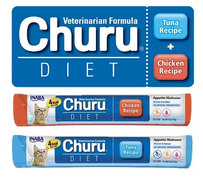 CHURU VET Diet krema, mix okusa: tunjevina ili piletina, 14g