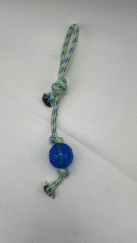 Colourful Rope Toy with TPR Ball - 46cm