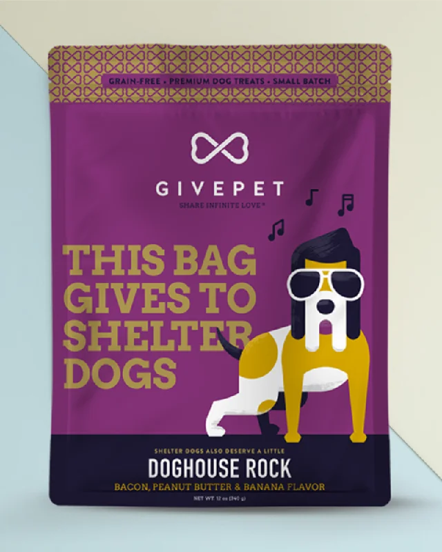 Doghouse Rock Dog Biscuit Treats (Made in the USA)